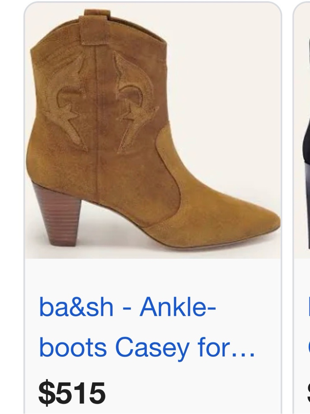 ba&sh Suede Casey Ankle Boots